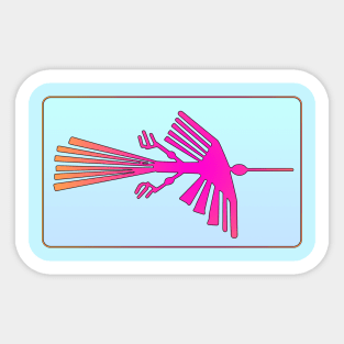 Nazca Condor Pink Sticker